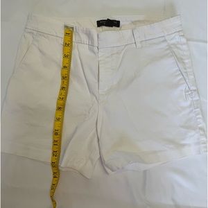 Banana Republic white chino shorts.